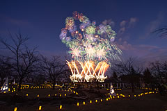 「雪あかり・長岡花火「雪花火」」の画像