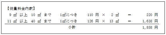 「1か月ごとの使用料を計算」の画像1