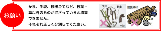 「それぞれ正しく分別してください」の画像