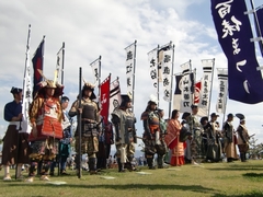 千秋が原南公園での出陣式