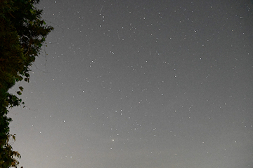 「雲のない夜は満点の星空も」の画像