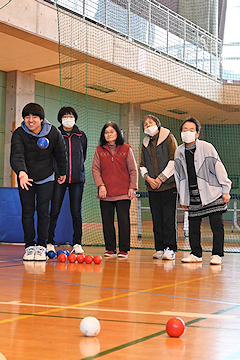 「ふれ愛ボッチャ交流大会」の画像