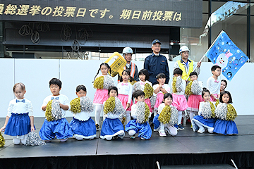 「山本保育園の園児からの激励」の画像3