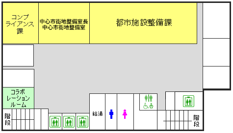 「大手通庁舎7階　配置図」の画像